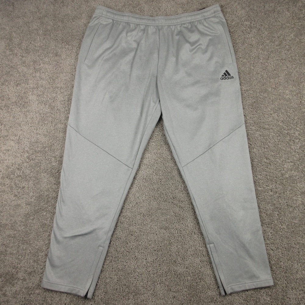 Adidas Sweatpants Mens 2XL Gray Aeroready Athletic Activewear Comfort Casual NEW